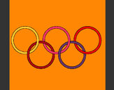 Dibujo Anillas de los juegos olimpícos pintado por suypeque