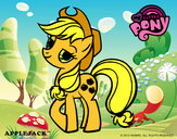 Dibujo Applejack pintado por amanda741