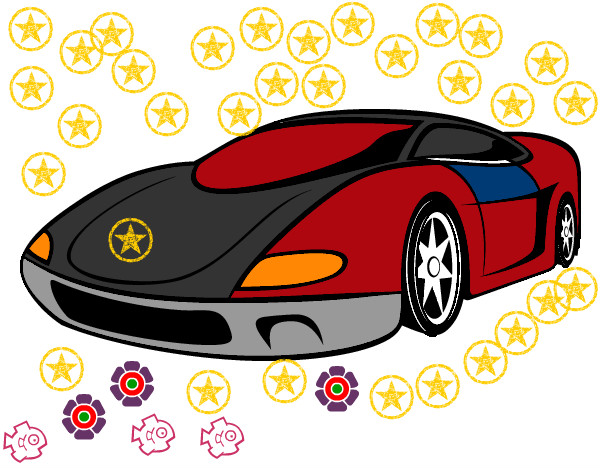 Dibujo Automóvil deportivo pintado por juliiiiiii
