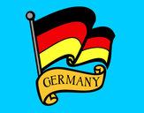 Dibujo Bandera de Alemania pintado por nain