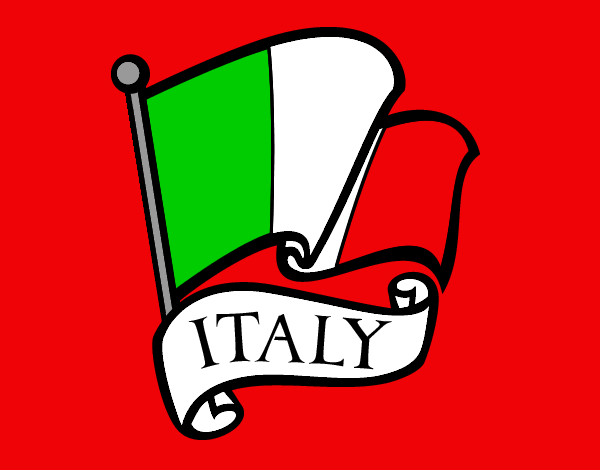 Dibujo Bandera de Italia pintado por nain