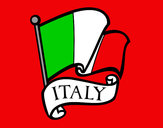Dibujo Bandera de Italia pintado por nain