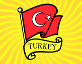 Dibujo Bandera de Turquía pintado por matias44