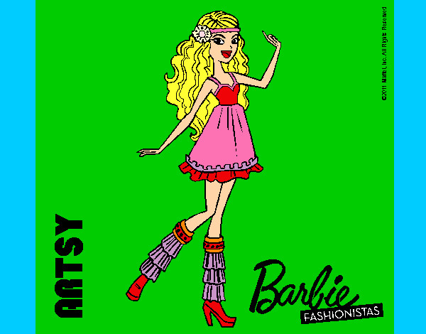 Dibujo Barbie Fashionista 1 pintado por ewelina