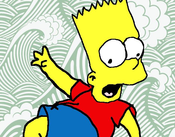 Dibujo Bart 2 pintado por chapparita