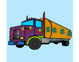 Dibujo Camión cisterna 1 pintado por daidy