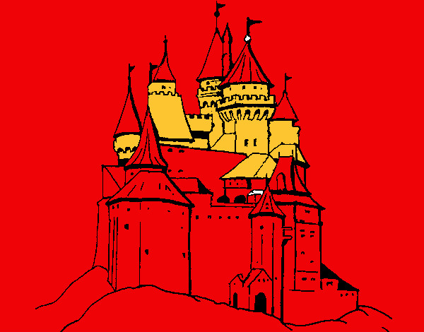 Dibujo Castillo medieval pintado por fucuma16