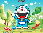 Dibujo Doraemon pintado por zazo