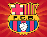 Dibujo Escudo del F.C. Barcelona pintado por lauti4