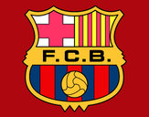 Dibujo Escudo del F.C. Barcelona pintado por matias44