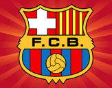 Dibujo Escudo del F.C. Barcelona pintado por riki73