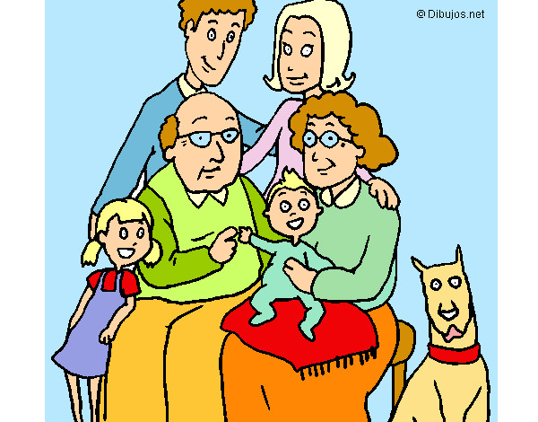 Dibujo Familia pintado por tetenegro