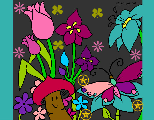 Dibujo Fauna y flora pintado por kat08