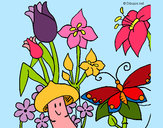 Dibujo Fauna y flora pintado por ynes