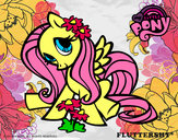 Dibujo Fluttershy pintado por amanda741