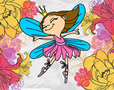 Dibujo Hada con alas pintado por florchita