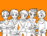 Dibujo Los chicos de One Direction pintado por mge10