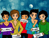 Dibujo Los chicos de One Direction pintado por rachell