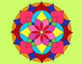 Dibujo Mandala 14 pintado por normaglady