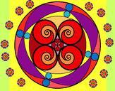 Dibujo Mandala 5 pintado por normaglady