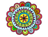 Dibujo Mandala alegre pintado por Laudelina