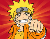 Dibujo Naruto alegre pintado por dominguez