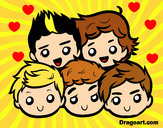 Dibujo One Direction 2 pintado por vivakimmy