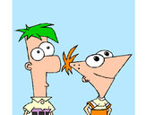Dibujo Phineas y Ferb pintado por cangrecan