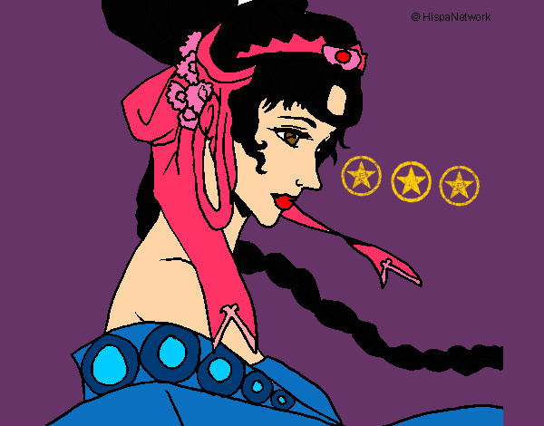 Dibujo Princesa china pintado por elisan