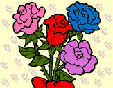 Dibujo Ramo de rosas pintado por VERONIKAA
