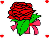 Dibujo Rosa, flor pintado por adriazul1