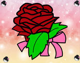 Dibujo Rosa, flor pintado por corasoncit
