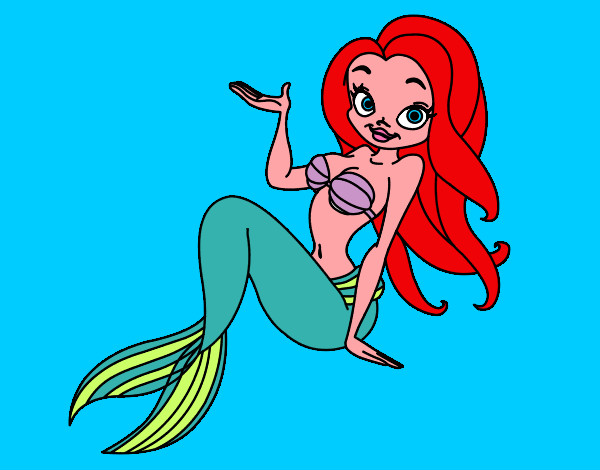 Dibujo Sirena sexy pintado por marialala