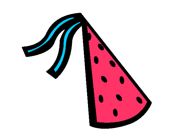 Dibujo Sombrero de cumpleaños pintado por valeriave