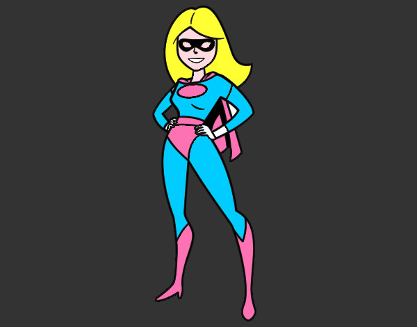 Dibujo Superheroina pintado por HeydiUribe