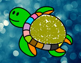 Dibujo Tortuga nadando pintado por danym