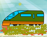 Dibujo Tren rápido pintado por JERRY26