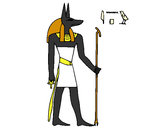 Dibujo Anubis pintado por floisi