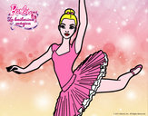 Dibujo Barbie en segundo arabesque pintado por Beauty