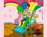 Dibujo Barbie princesa sirena pintado por Carielee