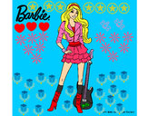 Dibujo Barbie rockera pintado por zaira10