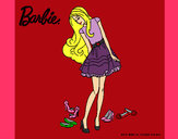 Dibujo Barbie y su colección de zapatos pintado por matilda20