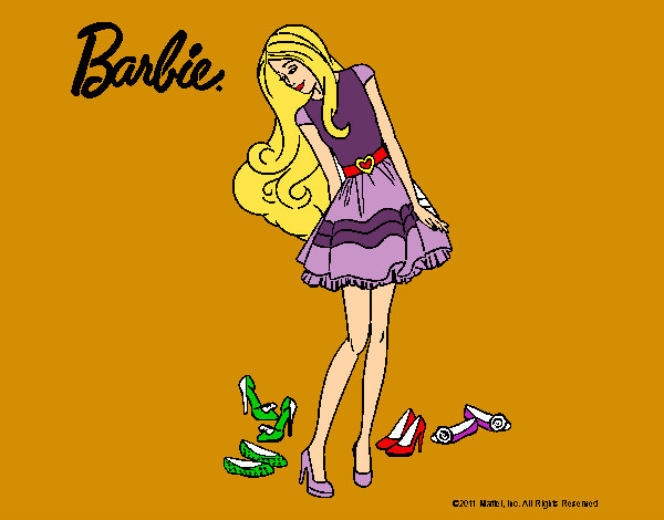 Barbie y su colección de zapatos