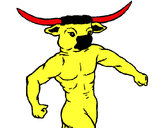 Dibujo Cabeza de búfalo pintado por fernanda2