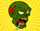 Dibujo Cabeza de zombi pintado por AleNatali