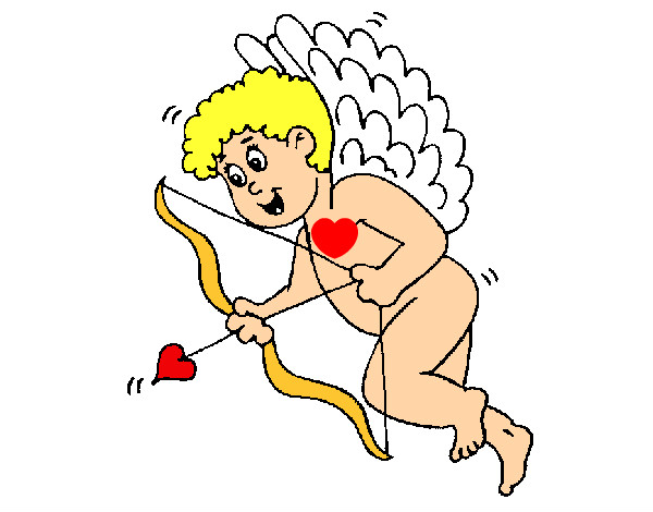 Dibujo Cupido con grandes alas pintado por ajuarez