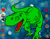 Dibujo Dinosaurio enfadado pintado por Beauty