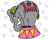 Dibujo Elefante actuando pintado por Mariona962