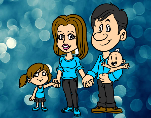 Dibujo Familia feliz pintado por diana050