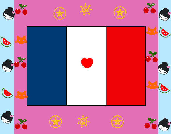 Dibujo Francia pintado por nancy2